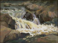 Bulls Bridge Falls I, Misty. 12 x 16